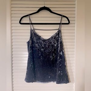 Socialite Navy Blue Reflective Tank